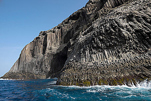 玄武岩,柱子,加纳利群岛,西班牙,欧洲