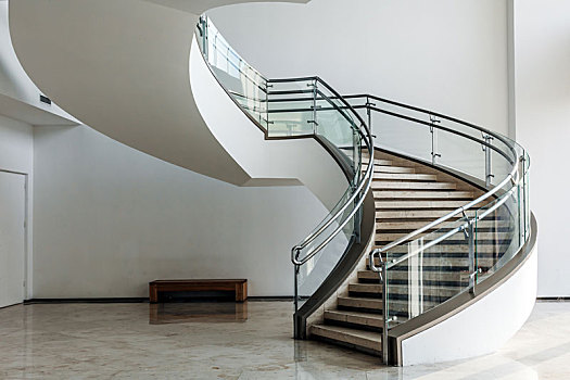 旋转楼梯,拍摄于南京六朝博物馆