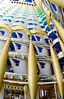 抽象,柱子,帆船酒店,只有,酒店,迪拜,阿联酋