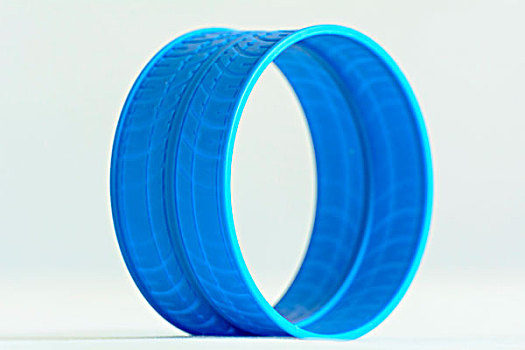 圆,蓝色,塑料制品,环
