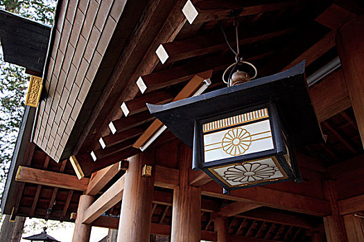 装饰,灯笼,线条,院落,北海道,札幌,重要,神社