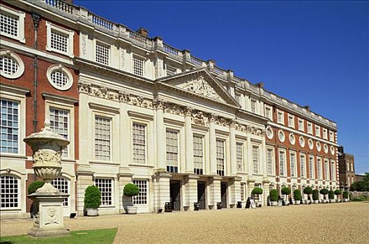 建筑,宫殿,汉普顿宫,伦敦,英格兰