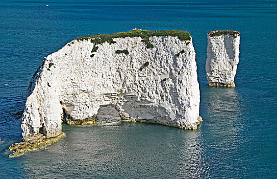 粉笔,堆积,拱形,老,石头,侏罗纪海岸,靠近,多西特,英格兰,英国,欧洲