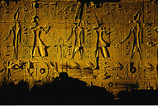 象形文字,卡尔纳克神庙,埃及,非洲