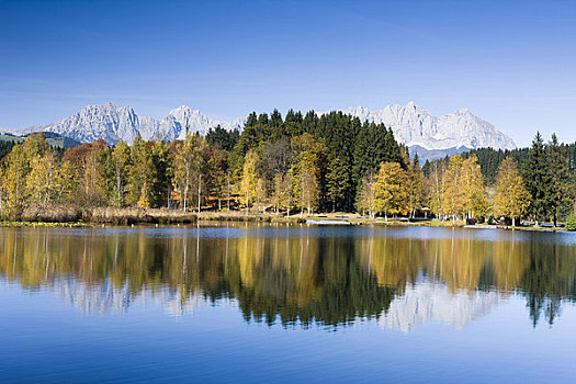 湖,基兹比厄尔,提洛尔,奥地利