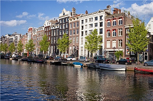 运河,房子,阿姆斯特丹