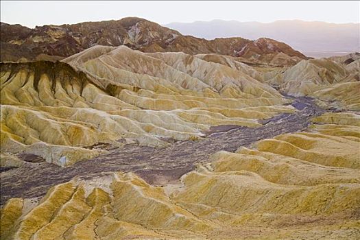彩色,荒地,扎布里斯基角,死亡谷国家公园,加利福尼亚