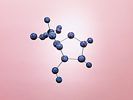 分子,蓝莓