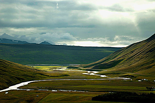 河,水,冰岛,风景