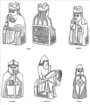骨头,棋子,斯堪的纳维亚,设计,12世纪,13世纪