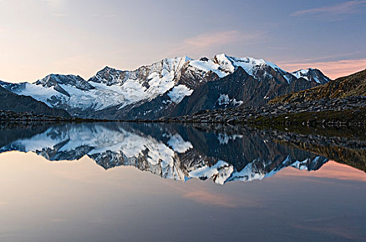 山,反射,湖,自然,公园,阿尔卑斯山,奥地利,欧洲