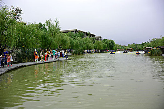 中国第一水街西安周至沙,沙河