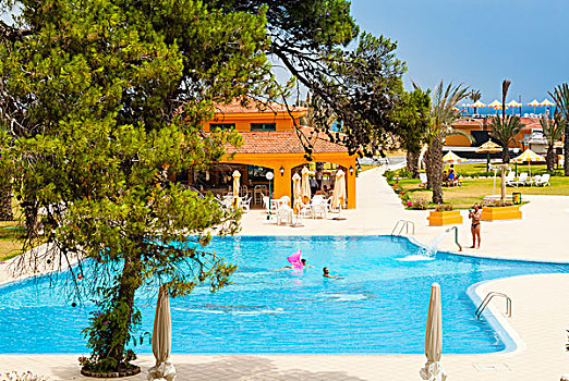 酒店,游泳池,突尼斯,北非