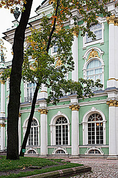 冬宫,局部,冬宫博物馆,圣彼得堡,俄罗斯