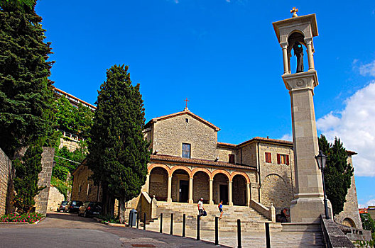 教堂,蒙特卡罗,圣马力诺,共和国,马里诺,意大利,欧洲