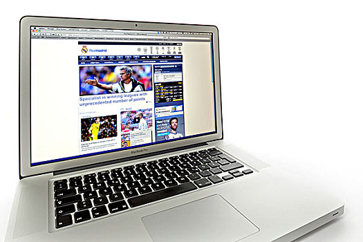 马德里,足球俱乐部,网站,展示,显示屏,苹果,苹果笔记本
