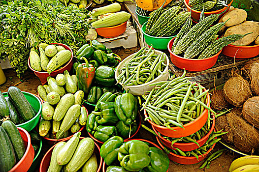 阿曼苏丹国,马斯喀特,市场,蔬菜