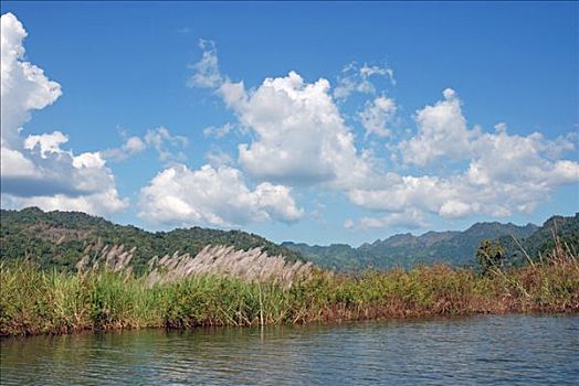 自然保护区,水库,泰国,亚洲