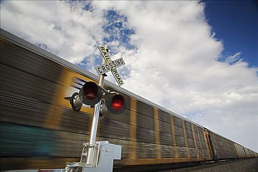 铁道口,速度,靠近,大,亚利桑那,美国