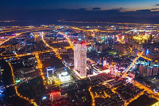 云南昆明城市夜景