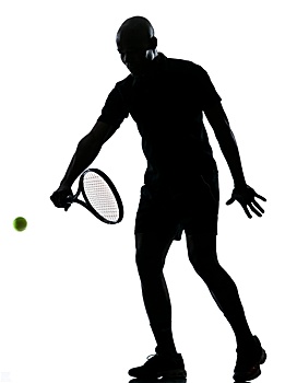 男人,网球手,反手击球