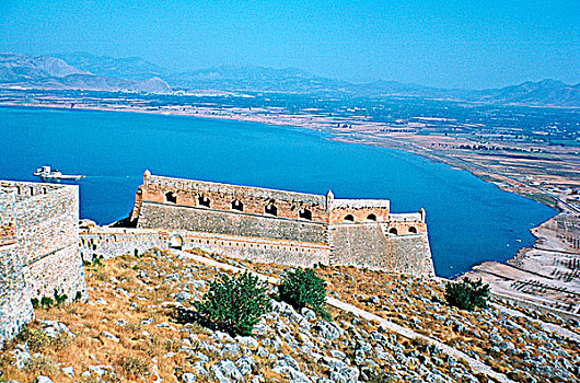 要塞,纳夫普利翁,伯罗奔尼撒半岛,希腊
