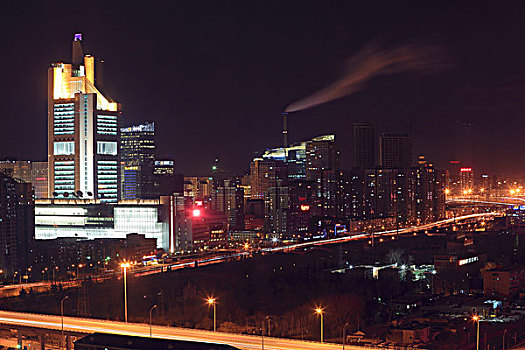 北京东三环cbd夜景
