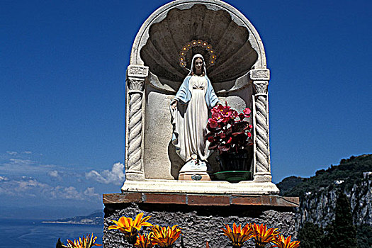 雕塑,圣母玛利亚,意大利南部