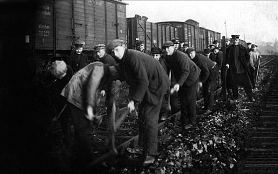 铁路,工人,历史,照片