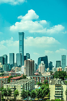 北京朝阳区cbd建筑群