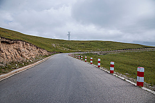 青海海南共和县鄂拉山区草原公路