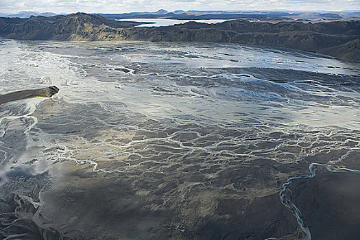 冰岛,结冰,分岔,河床