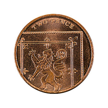 英国,2便士,硬币