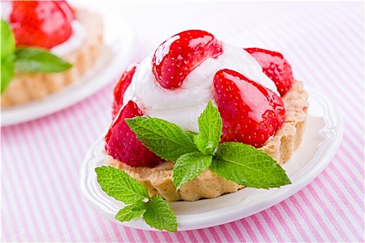 小,草莓,馅饼