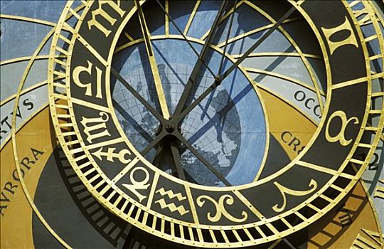 捷克共和国,布拉格,老城广场,天文钟