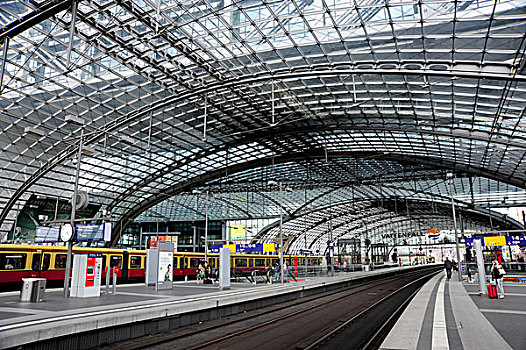 屋顶,柏林,中央车站,德国,欧洲