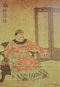 朱元璋画像南京,明孝陵,碑南京,明孝陵,明楼