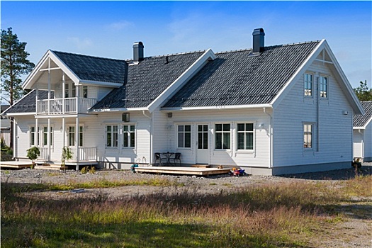 白人,木屋,挪威