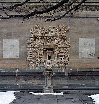 山西五台山南山寺内的浮雕