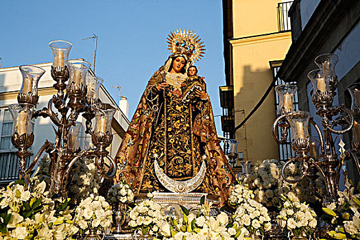 天主教,队列,波多黎各,圣马利亚,西班牙