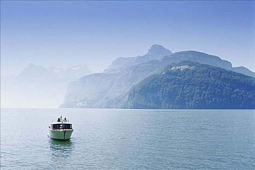 船,湖,琉森湖,瑞士