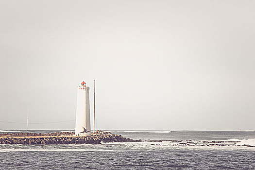 灯塔,小岛,海洋
