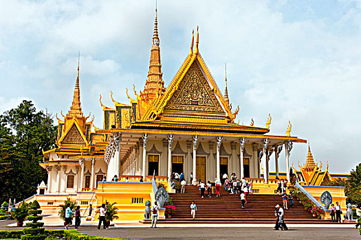 皇宫,金边,柬埔寨,东南亚,亚洲