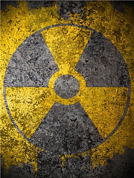 脏,黄色,核能,警告,象征
