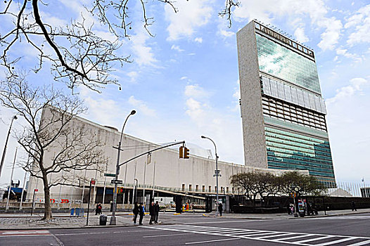 联合国,总部,复杂,曼哈顿,纽约