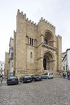 老教堂,老城,可因布拉,地区,葡萄牙,欧洲