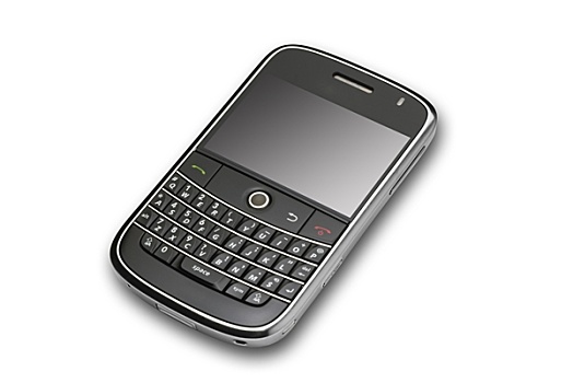 黑莓手机,白色背景