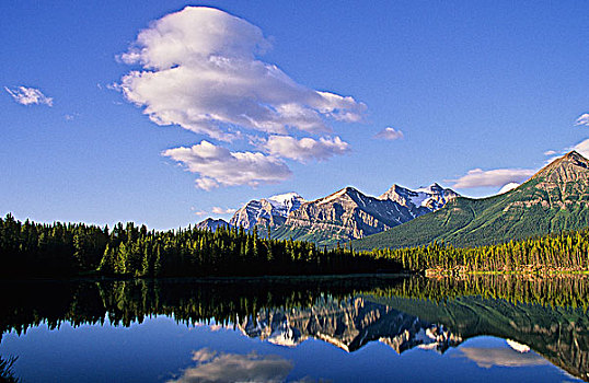 赫伯特湖,班芙国家公园,艾伯塔省,加拿大