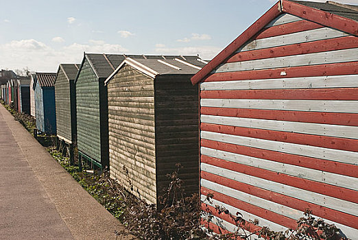 海滩小屋,肯特郡,英国