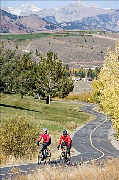 伴侣,公路自行车赛,太阳谷,爱达荷,美国